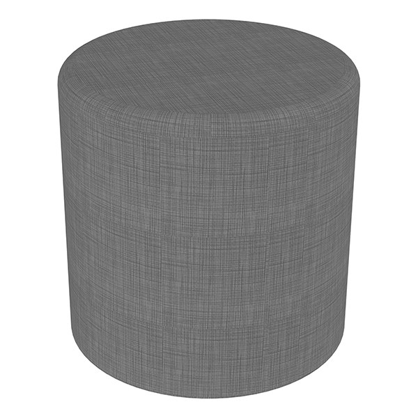 Blue Crosshatch Wedge Stool 18H Shapes Series II Structured Vinyl Soft Seating with Durable Frame 