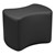 Shapes Series II Modular Soft Seating - Bow Tie - Black Smooth Grain
