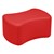 Shapes Series II Modular Soft Seating - Bow Tie - Red Smooth Grain