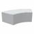 Shapes Series II Modular Soft Seating - S-Curve - Charlotte Silver w/ Light Gray