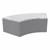 Shapes Series II Modular Soft Seating - S-Curve - Live Wire Stone w/ Light Gray