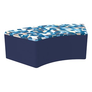 Shapes Series II Modular Soft Seating - S-Curve - Angle Midnight w/ Navy