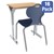 Adjustable-Height Y-Frame Desk and 18-Inch Profile Serries School Chair Set - 16 Desks/Chairs
