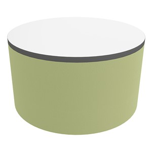 Shapes Series II Soft Seating Tabletop - Large Round (18" H) - Fern Green Smooth Grain