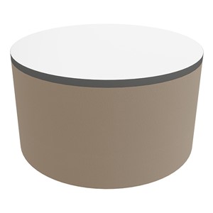 Shapes Series II Soft Seating Tabletop - Large Round (18" H) - Taupe Smooth Grain