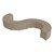 Shapes Series II Vinyl Soft Seating - 18" S-Curve (Pack of Six) - Taupe (Shown w/ optional 2" legs)
