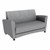 Shapes Series II Common Area Sofa - Charlotte Silver/Light Gray