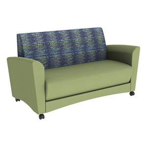 Shapes Series II Common Area Sofa - Telegraph Indigo/Fern Green
