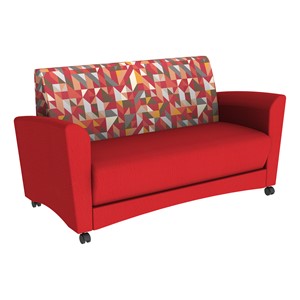 Shapes Series II Common Area Sofa - Angle Pepper/Red