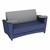 Shapes Series II Common Area Sofa w/ Tablet Arms - Navy Seat w/ Light Gray Back