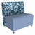 Shapes Series II Banquette Soft Seating - Rectangle - Angle Midnight/Powder Blue