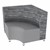 Shapes Series II Banquette Soft Seating - Corner - Sirocco Shoal/Light Gray