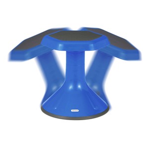 Boomerang Collaborative Desk w/ Wire Box & 18" Active Learning Stool Set - Stool - Range of Motion