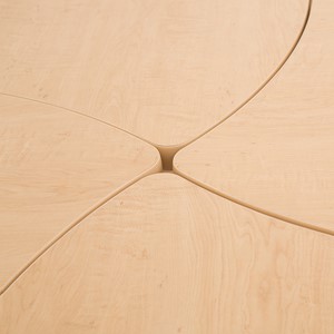 Crescent Pedestal Café Table w/ Round Base - Grouping - Detail