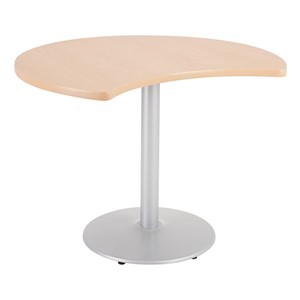 Crescent Pedestal Café Table w/ Round Base