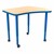 Accent Series Preschool Amoeba Collaborative Table - Maple Top/Brilliant Blue Edgeband & Legs