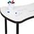 Structure Series Bow-Tie Mobile Collaborative Table w/ Whiteboard Top
