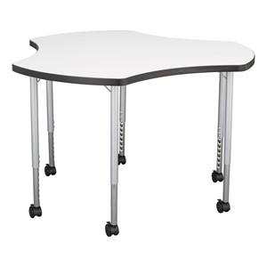 Structure Series Cog Mobile Collaborative Table w/ Whiteboard Top