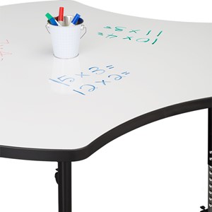 Structure Series Cog Mobile Collaborative Table w/ Whiteboard Top