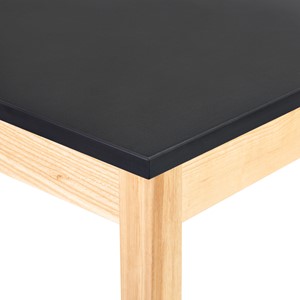 Science Lab Table w/ Chemical Resistance Top & Wood Legs