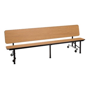 Mobile Convertible Bench Table w/ MDF Core & Protect Edge - Bench