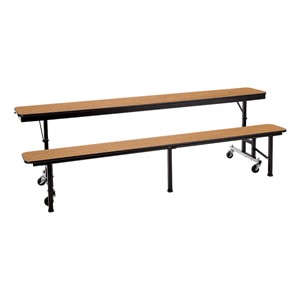 Mobile Convertible Bench Table w/ MDF Core & Protect Edge
