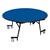 Easy-Fold Mobile Round Nesting Cafeteria Table w/ MDF Core, Powder Coat Frame & Protect Edge (60" Diameter) - Blue