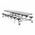 Bedrock Mobile Stool Cafeteria Table w/ Chrome Frame