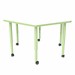 Shapes Accent Series Hex Collaborative Table w/ Whiteboard Top - Green Apple