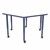 Shapes Accent Series Hex Collaborative Table w/ Whiteboard Top - Navy