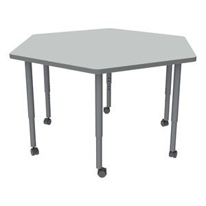 Shapes Accent Series Hex Collaborative Table - North Sea Top & Legs