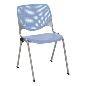 Energy Series Perforated Back Stack Chair w/ out Arms - Periwinkle