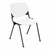 Energy Series Perforated Back Stack Chair w/o Arms - White w/ Black Frame