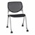 Energy Series Perforated Back Mobile Stack Chair w/o Arms - Black