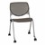 Energy Series Perforated Back Mobile Stack Chair w/ out Arms - Brownstone