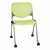Energy Series Perforated Back Mobile Stack Chair w/o Arms - Lime Green