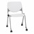 Energy Series Perforated Back Mobile Stack Chair w/ out Arms - White