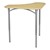 Boomerang Collaborative Desk w/o Wire Box & 18" Shapes Series School Chair Set – 16 Desks/Chairs - Desk - Sugar maple
