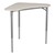 Boomerang Collaborative Desk w/o Wire Box & 18" Shape Series School Chair Set – 24 Desks/Chairs - Desk - Gray spectrum