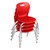 Shapes Series School Chair - Red - Stacked