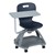Shape Series Mobile Tablet Arm Chair - Navy