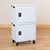 Shapes Series 12-Device Wall-Mount Charging Cabinet – Set of Two w/ Stacking Mobility Kit