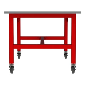 Ideate Series Industrial Table w/ Whiteboard Top - Side