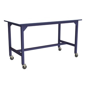 Ideate Series Industrial Table w/ Whiteboard Top - Navy