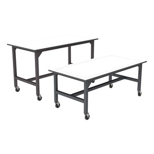 Ideate Series Industrial Table w/ Whiteboard Top