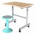 Student Flipper Desk - Seated Height