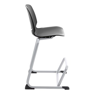 Academic Media Stack Chair - Black - Side