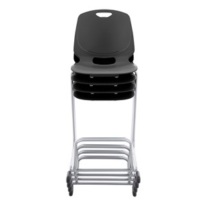 Academic Media Stack Chair - Black - Stacked