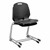 Academic Cantilever Stacking Chair - Black, stacked