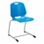 Academic Cantilever Stacking Chair - Brilliant Blue